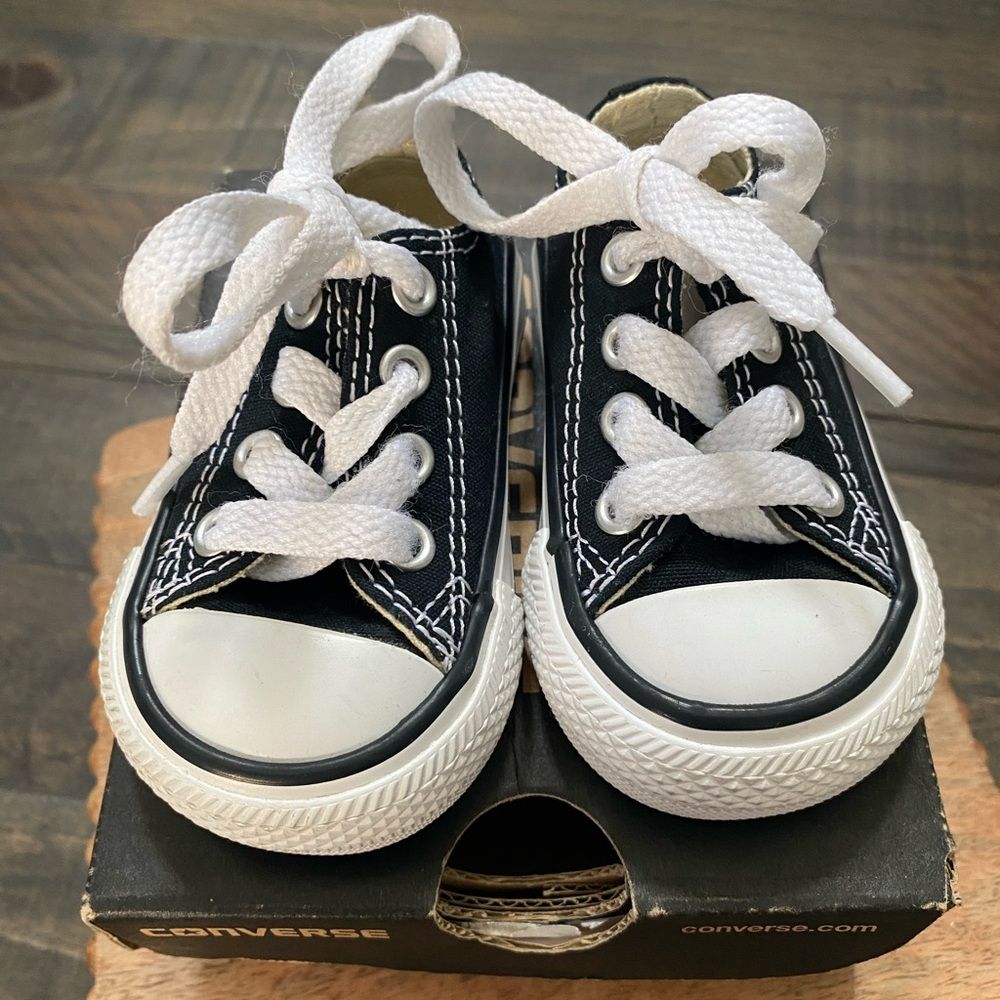 Converse Baby Toddler Chucks Black and White Chuck Taylor Sneakers